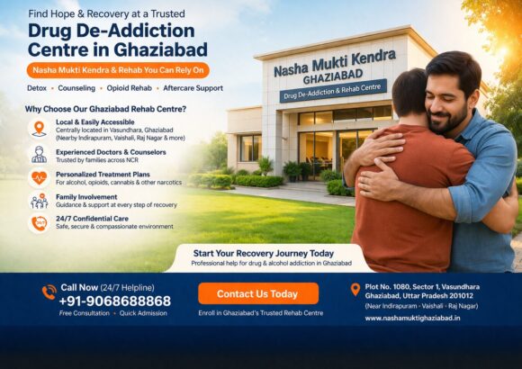 Drug De-Addiction Centre in Ghaziabad – Complete Recovery Starts Here
