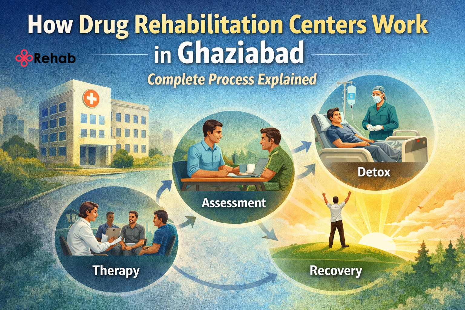 How Drug Rehabilitation Centers Work in Ghaziabad – Complete Process Explained
