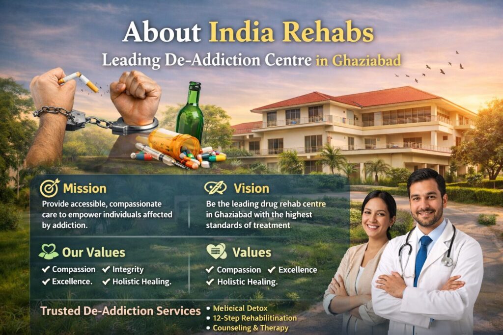 About India Rehabs – Leading Nasha Mukti Kendra & De-Addiction Centre in Ghaziabad