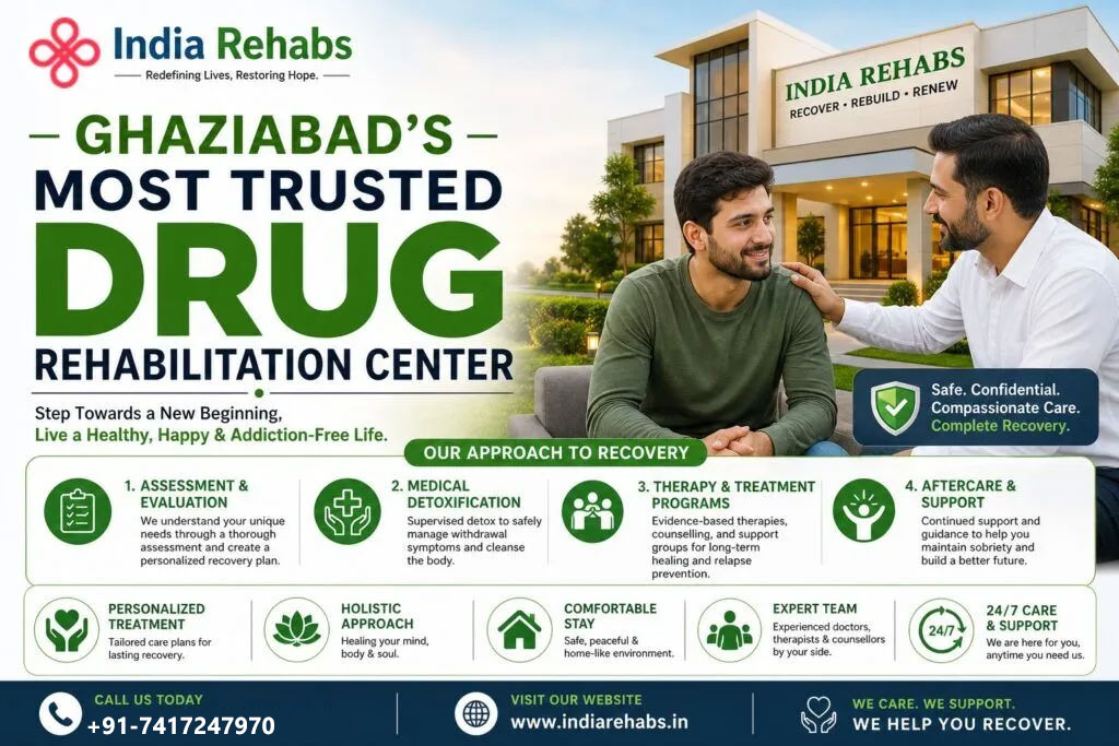 Best drug rehabilitation center in Ghaziabad India Rehabs for addiction recovery and detox treatment