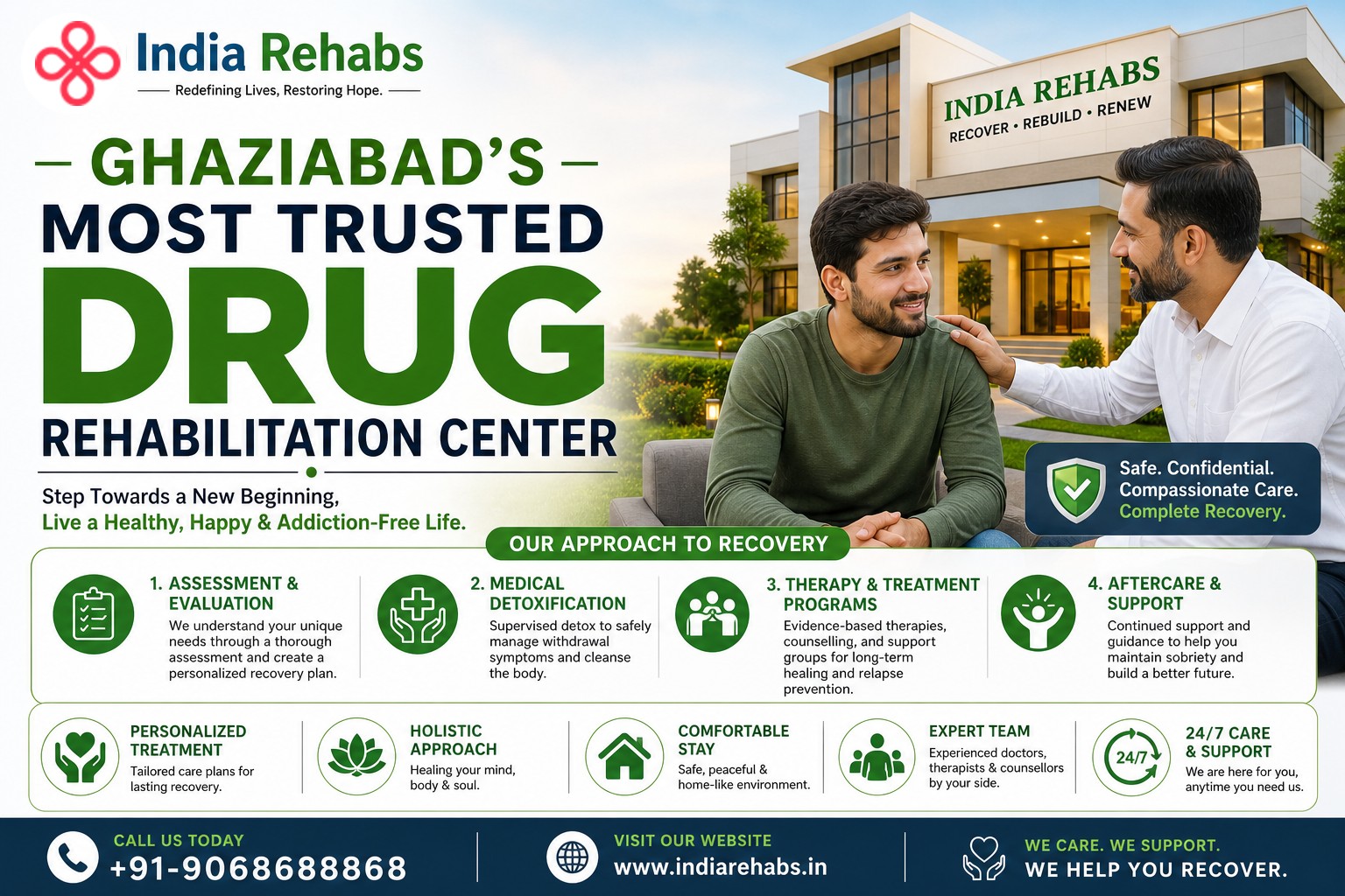 Best drug rehabilitation center in Ghaziabad India Rehabs for addiction recovery and detox treatment